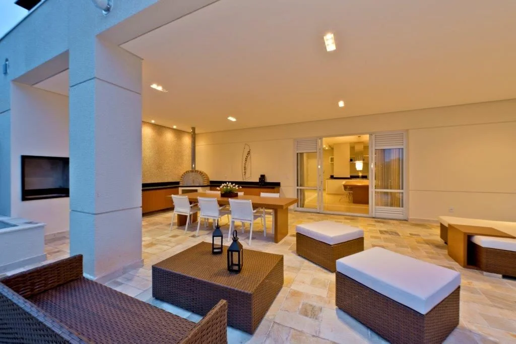 Quartier Vila Mascote_Churrasqueira com Forno de Pizza