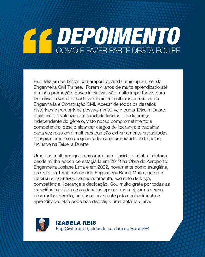 Dia Internacional das Mulheres na Engenharia – 23 de junho – Convocadas para construir o futuro