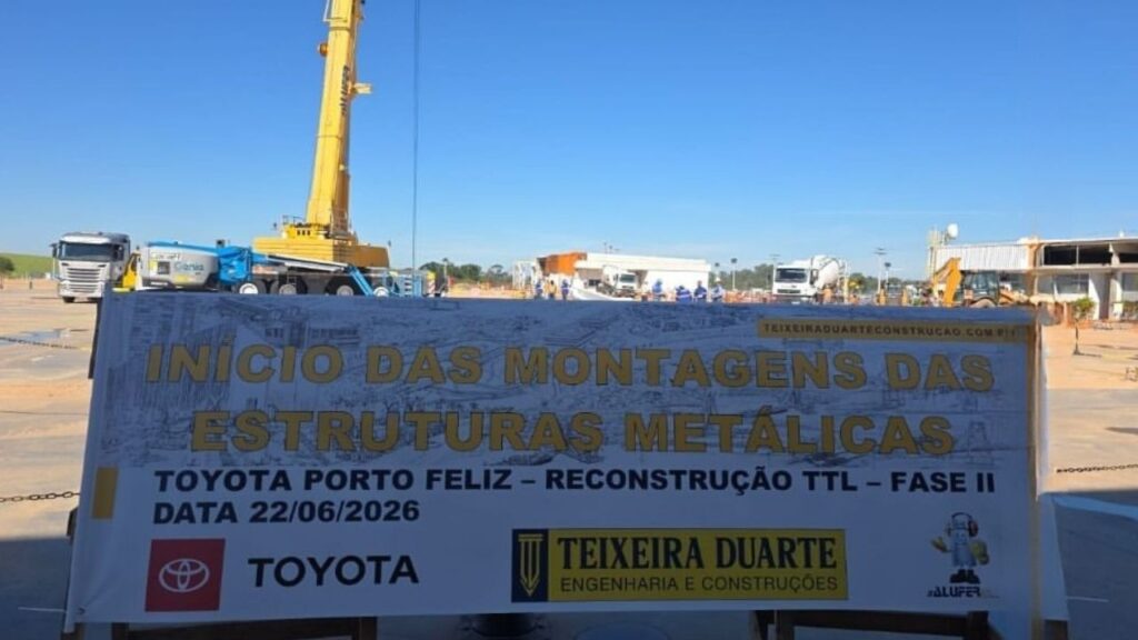 Acompanhamento de obras Fábrica de motores em Porto Feliz - SP