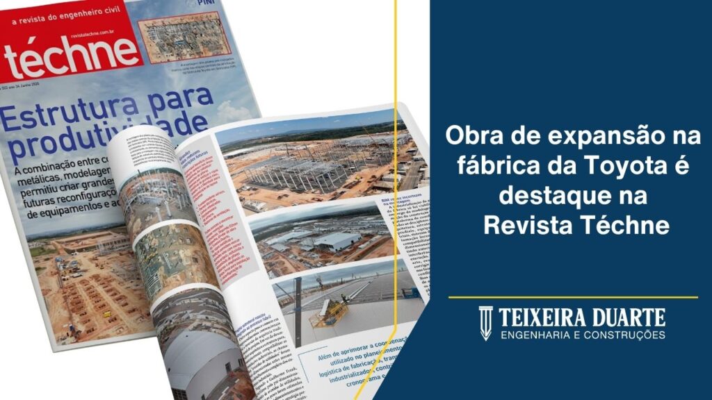 Obra de expansão na fábrica da Toyota é destaque na Revista Téchne