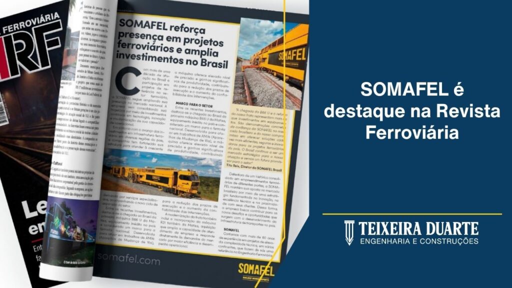 SOMAFEL é destaque na Revista Ferroviária